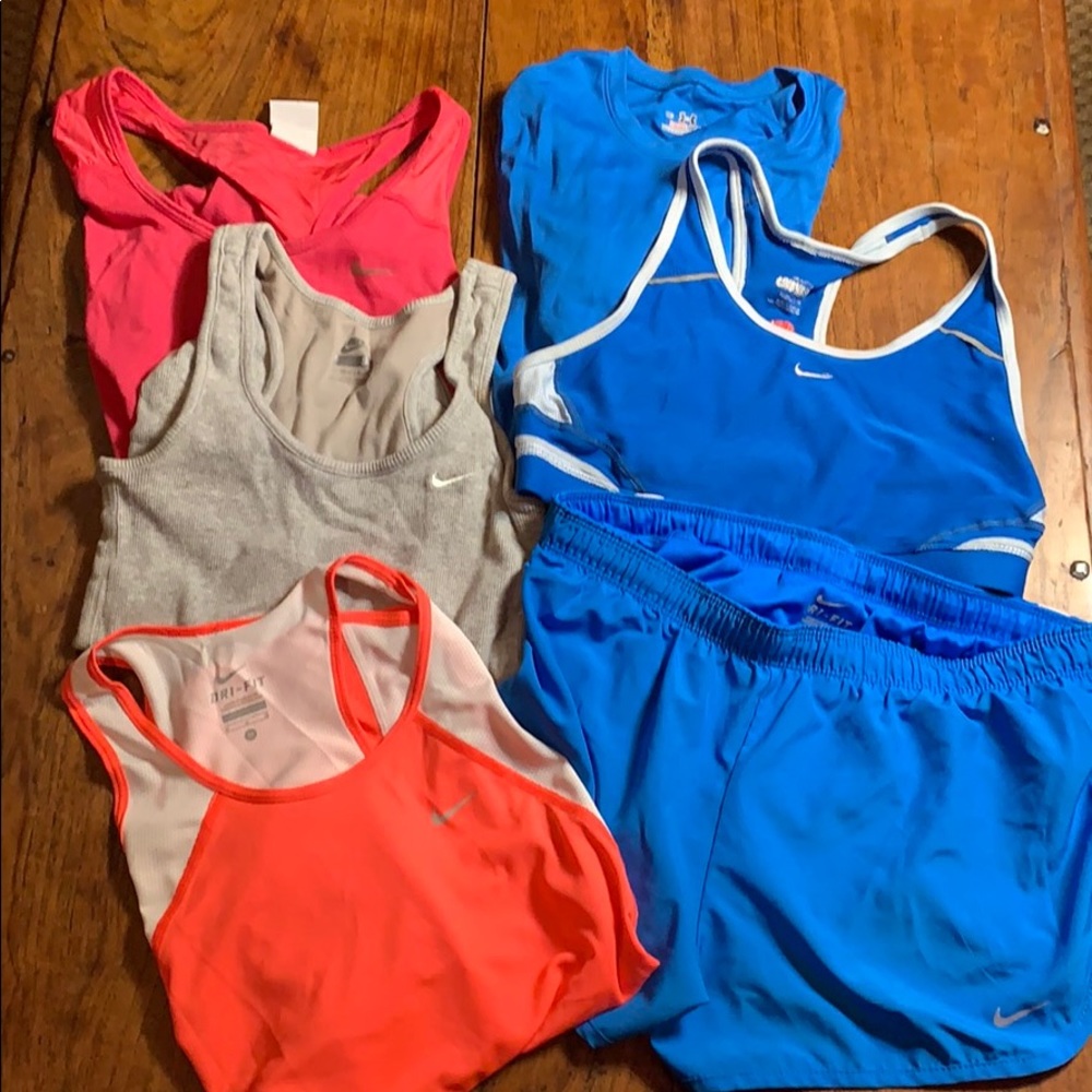 Runners delight. Nike workout shorts and tops S/M